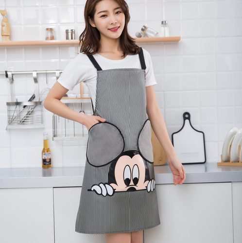Home daily kitchen cooking waterproof and oil-proof apron Japanese creative household hand-wipeable women's apron and blouse customized