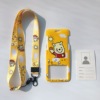 Cute card holder for elementary school students, work strap, travel card case, custom made