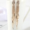 Silver needle, fashionable earrings with tassels, silver 925 sample