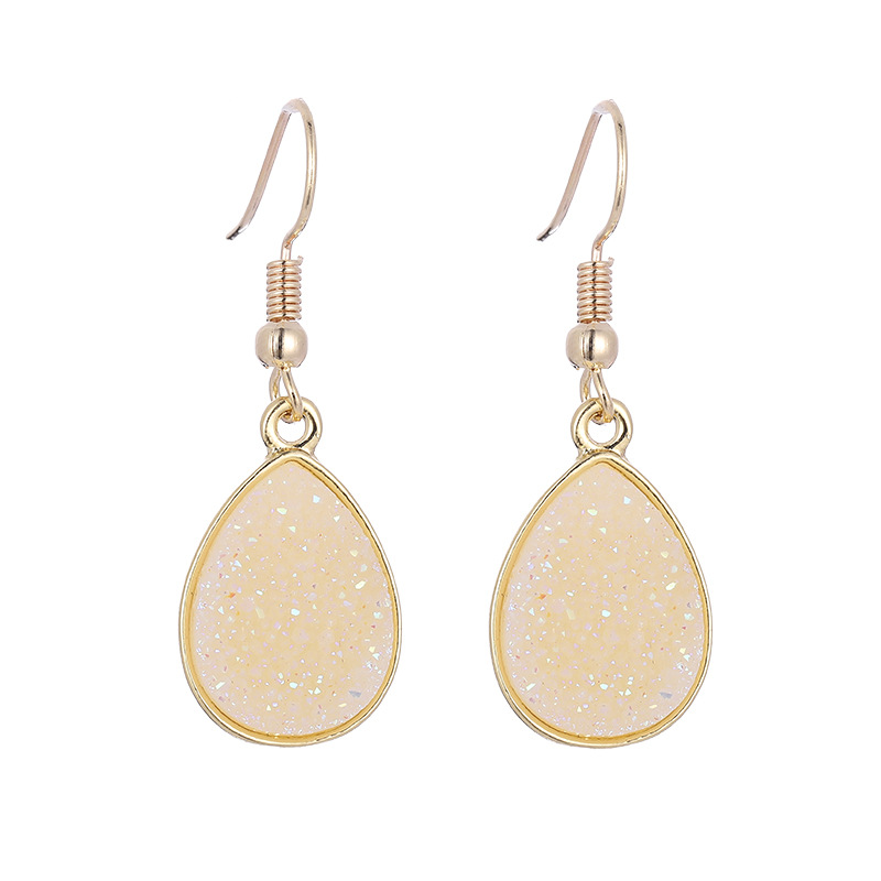 1 Pair Fashion Water Droplets Plastic Resin Plating Women's Drop Earrings display picture 2