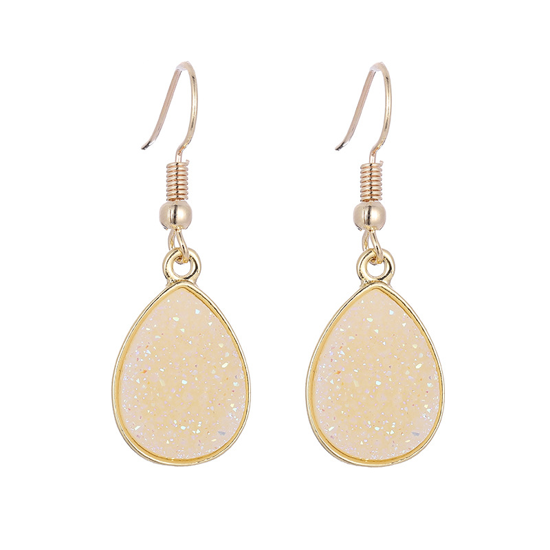 1 Pair Quantity 1 Pair Fashion Water Droplets Plastic Resin Plating Women's Drop Earrings