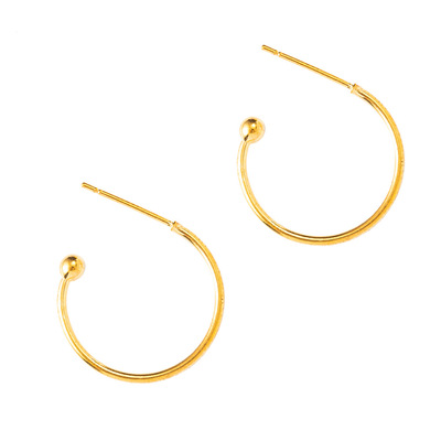 纯银镀圆形九字挂件圈圣诞酒杯标记耳环圈 手工diy耳饰品配件批发