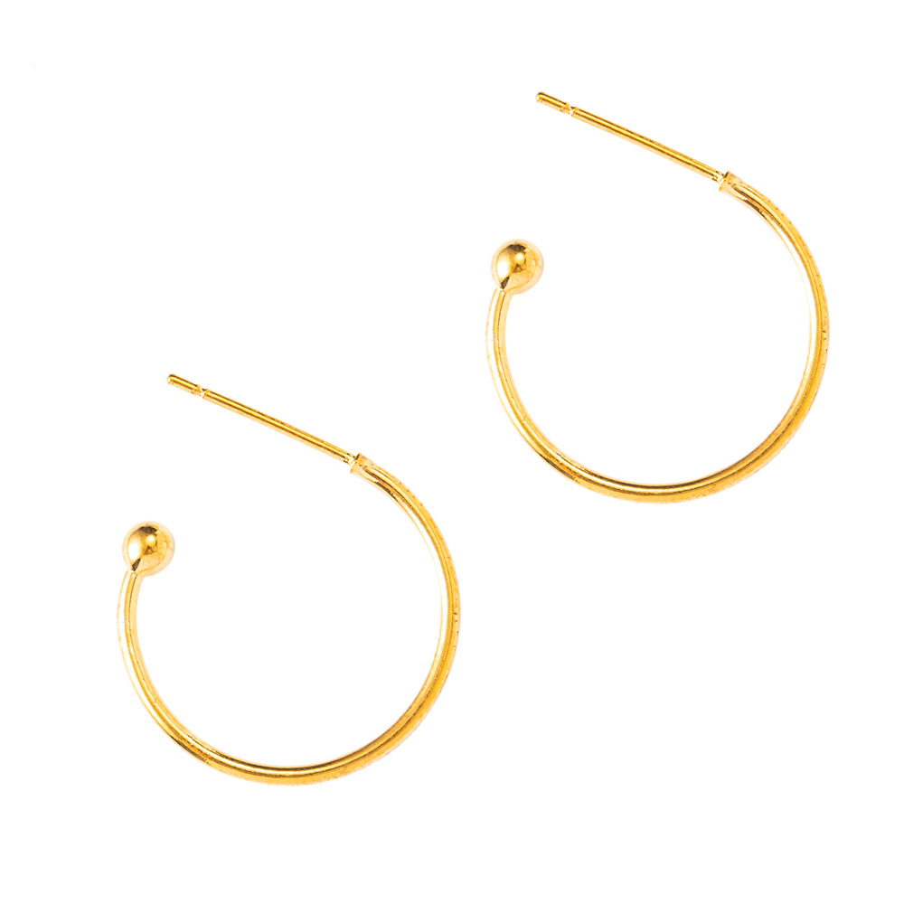 纯银镀圆形九字挂件圈圣诞酒杯标记耳环圈 手工diy耳饰品配件批发