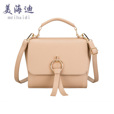 爆款夏季新款韩版PU女包斜跨单肩手提横款方型百搭简约复古小方包|ms