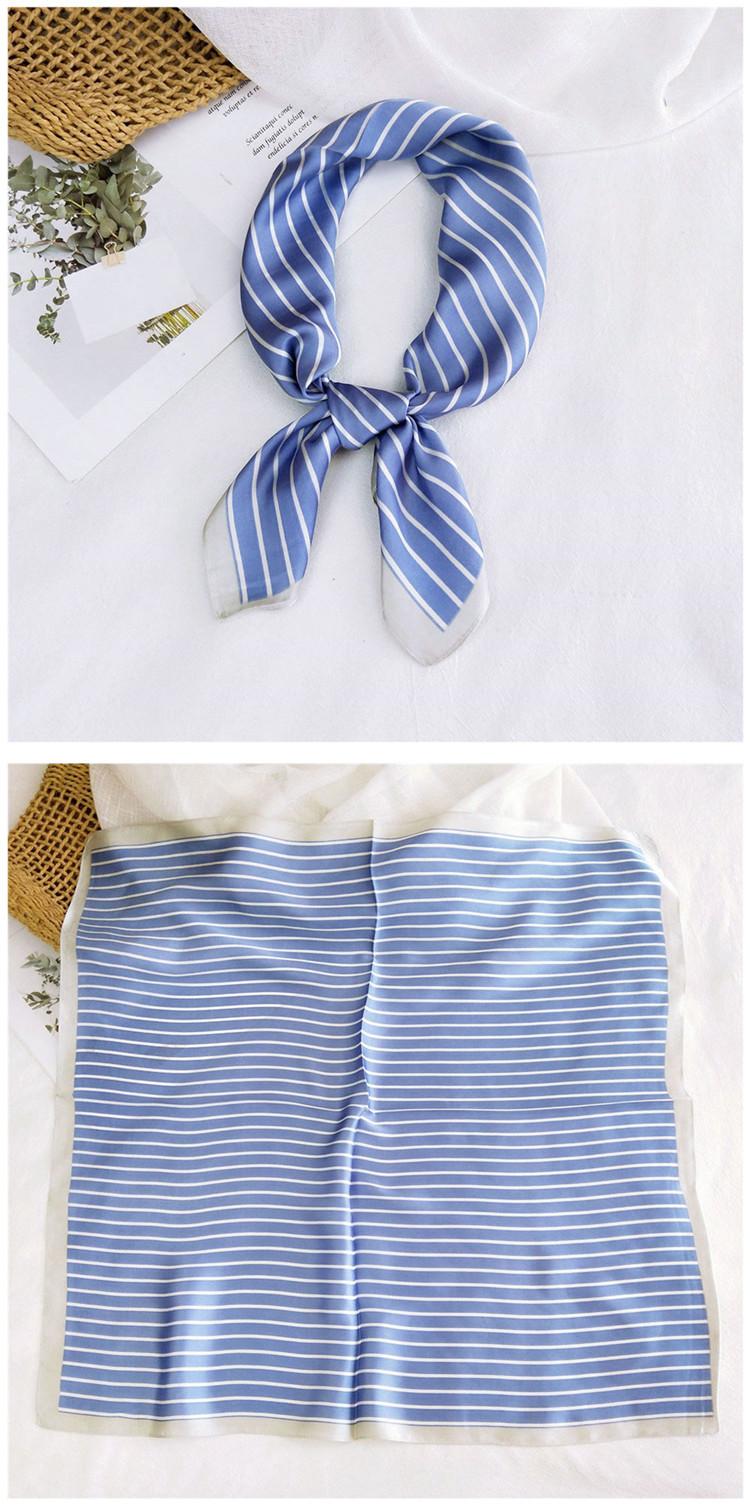 50g Weight Silk Scarf Classification Casual Occasion Satin Material Printing Pattern Spring&Summer, Autumn Season Women's Gender Simple Style Style Women's Simple Style Printing Satin Silk Scarf 5