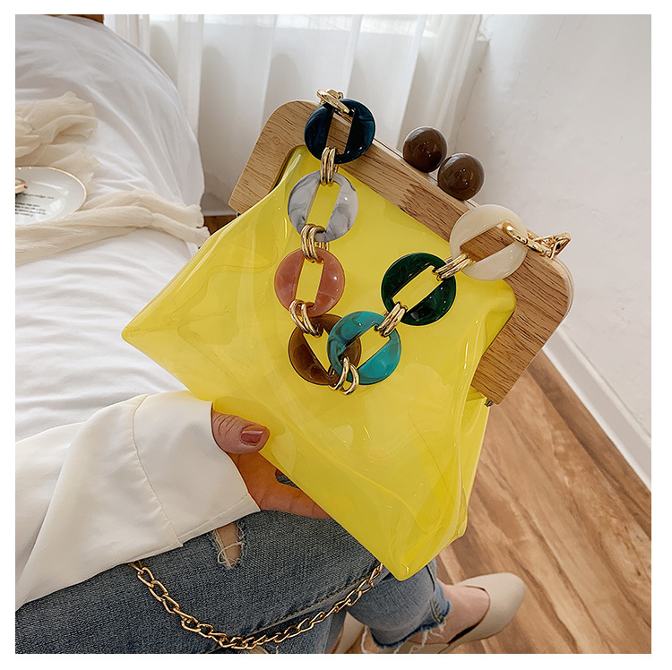 Women's Medium Fashion  Pvc Acrylic Chain Bag Shoulder Bag display picture 7