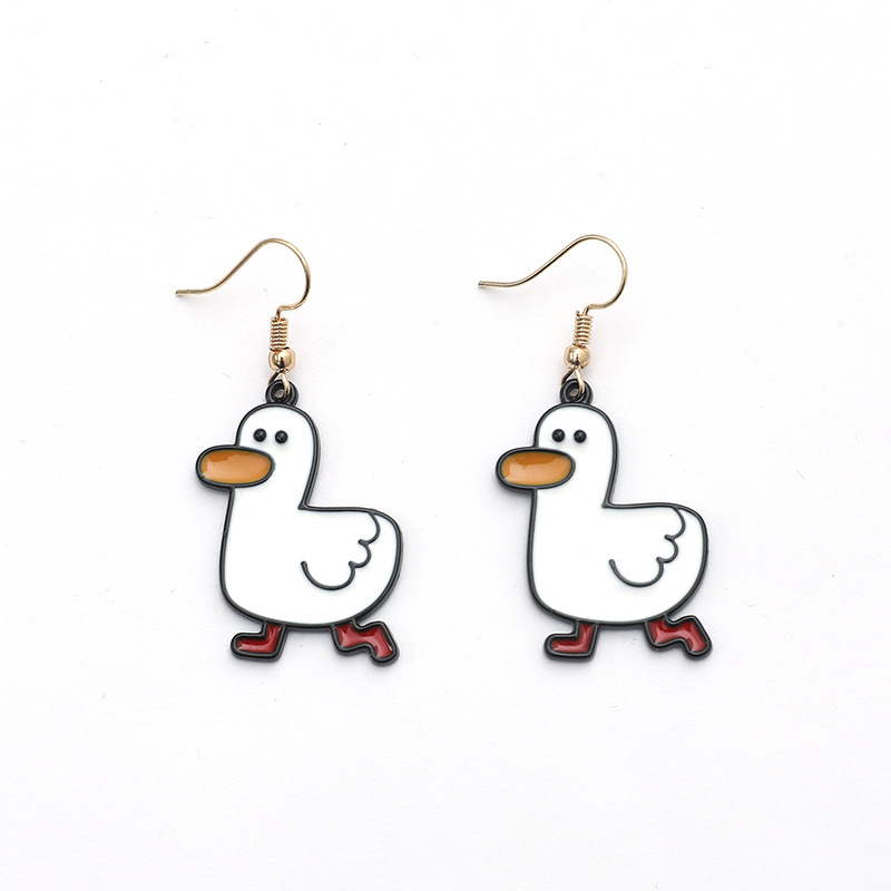 Nouvelles Boucles D&#39;oreilles Mignonnes De Canard De Corée display picture 1