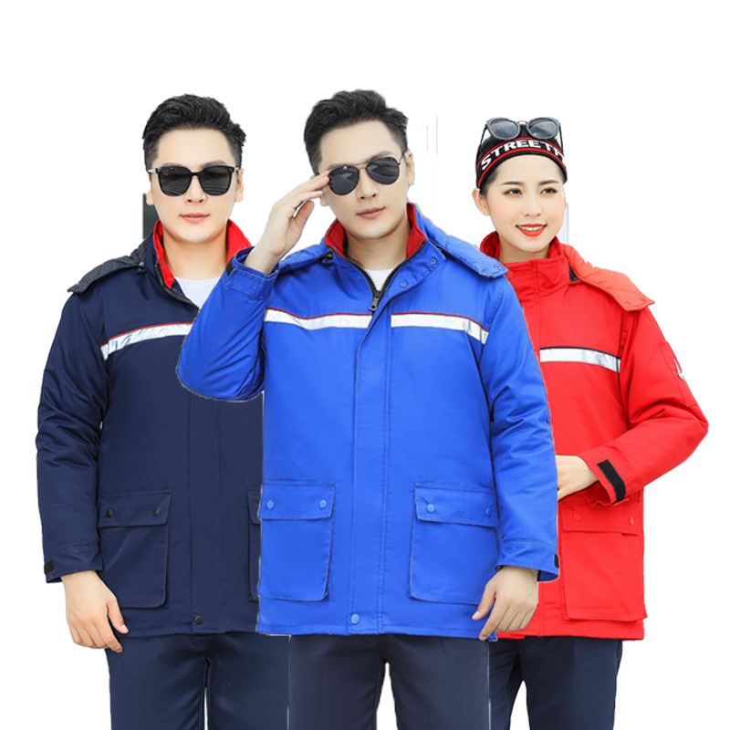 加油站冬季防静电棉衣工作服中石化中石油防静电厚棉袄劳保工作服