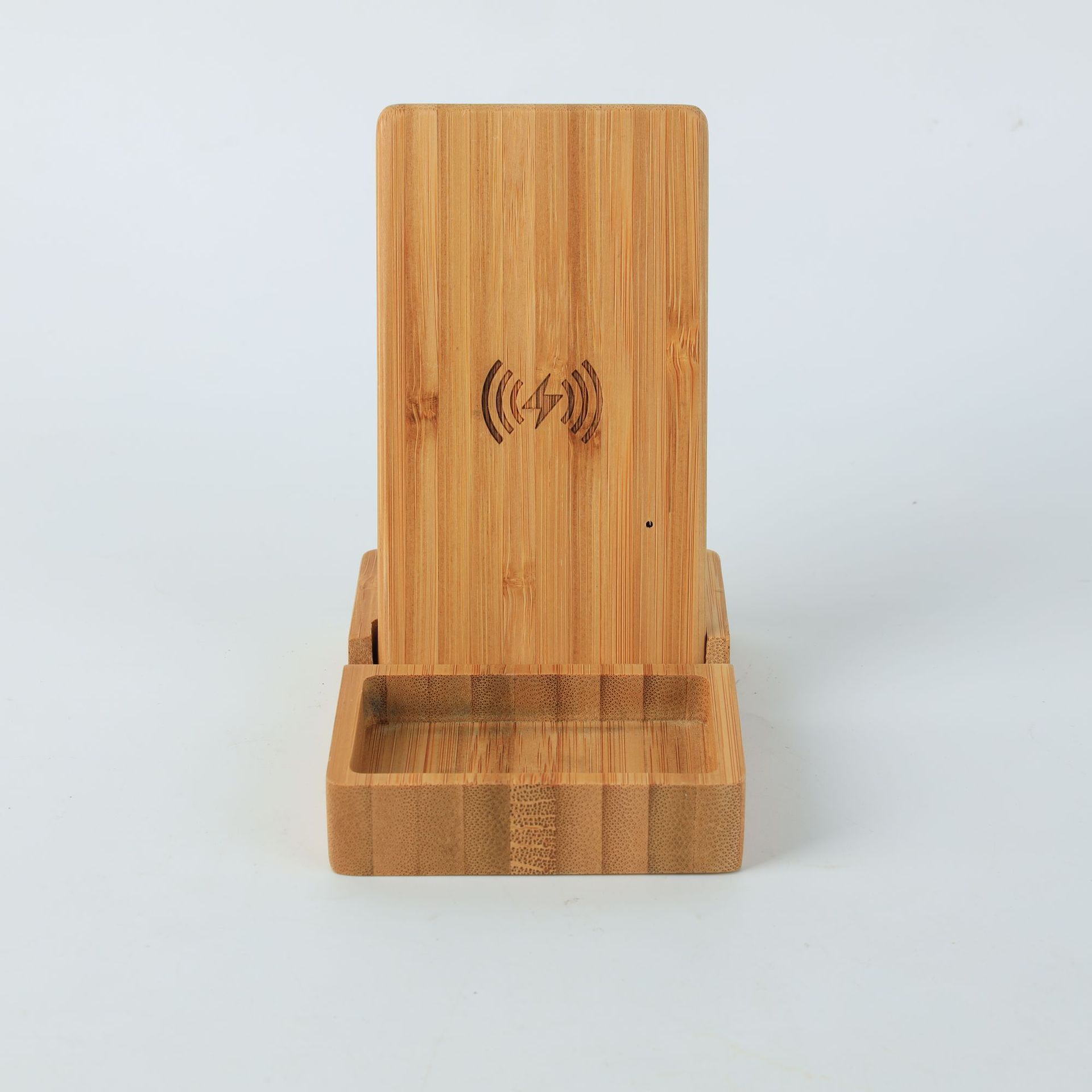 Bamboo Products fast wireless Charger originality desktop wireless gift customized woodiness Vertical support base