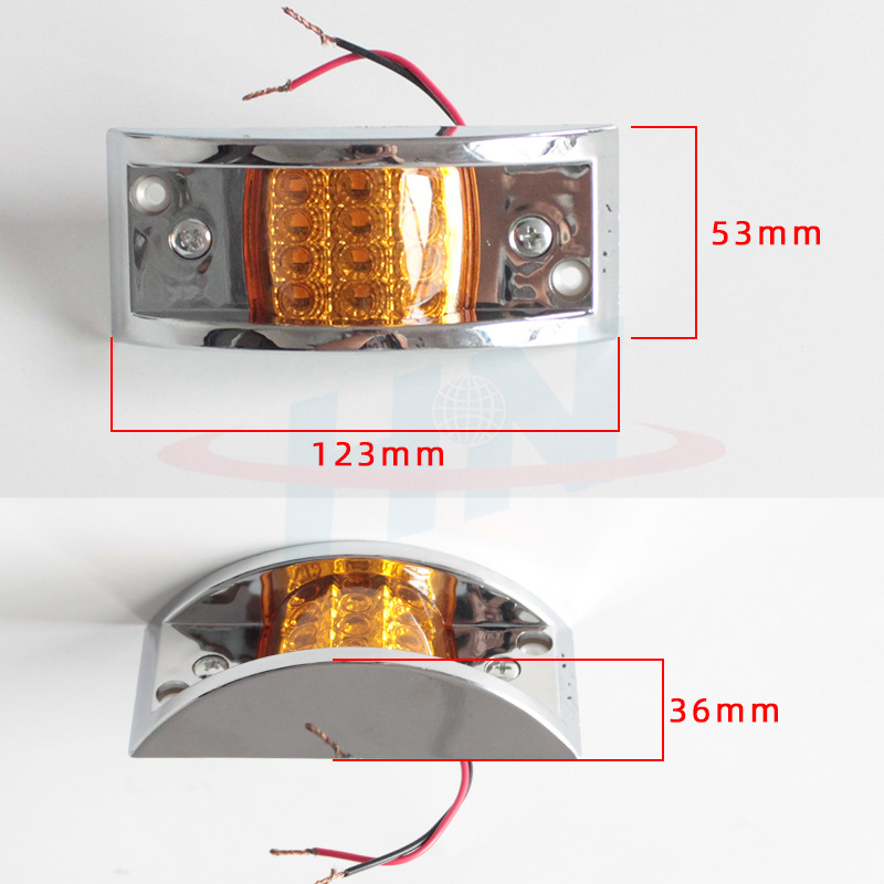 Camión trasero camión luz lateral 12V coche luz 12LED luz lateral bomba coche trasera