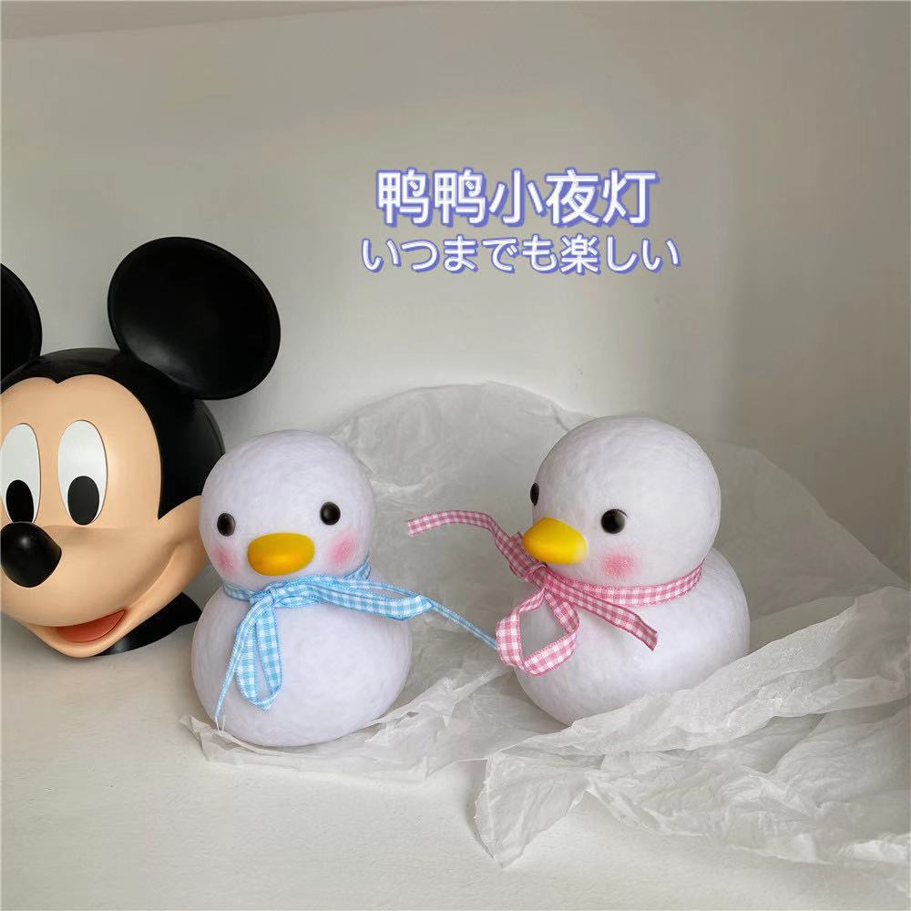 ins Bedroom girl LED Night light lovely duck Bedside lamp Decoration