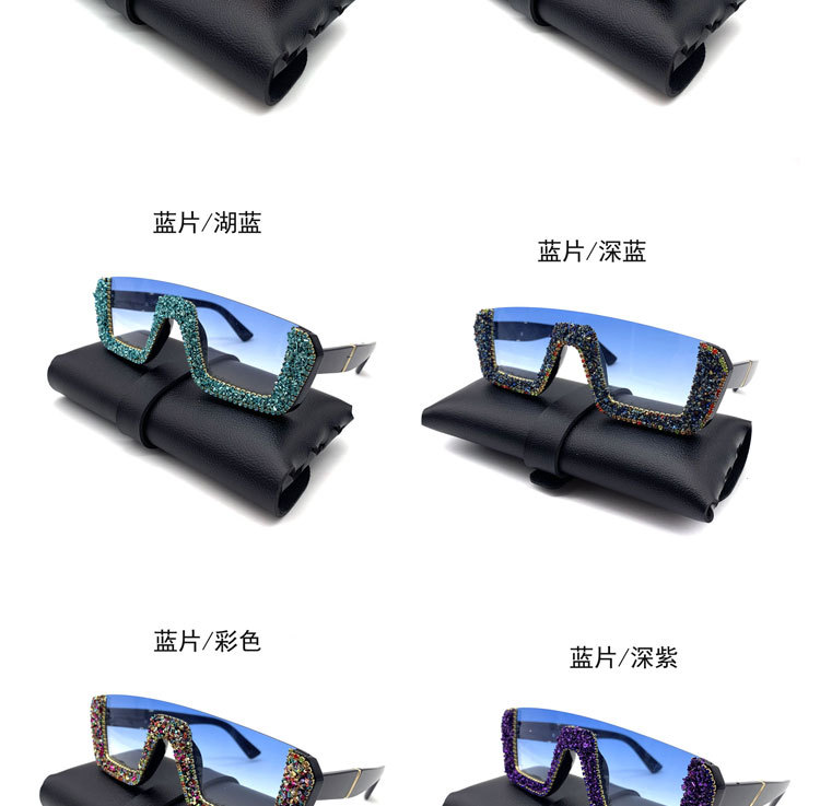 Diamond Design Elegant Glam Hip-Hop UV400 Protection Diamond Women's Sunglasses