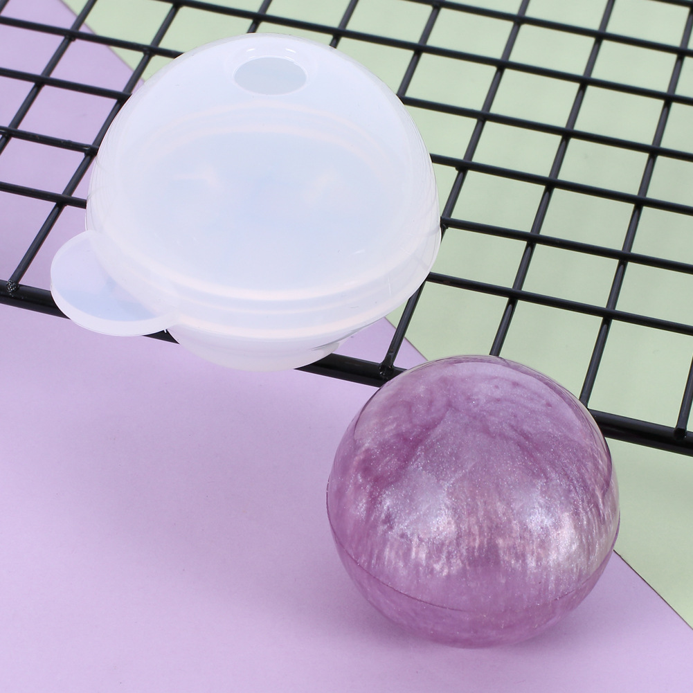 斯可diy水晶滴胶圆球星球硅胶模饰品球体花高镜面半球体摆件模具