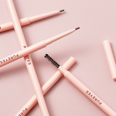 Popular fine-tip eyebrow pencil with dual heads, automatic eyebrow pencil, evenly defined hairs, easy to learn, not easy to fade, not easy to bleed, suitable for export.