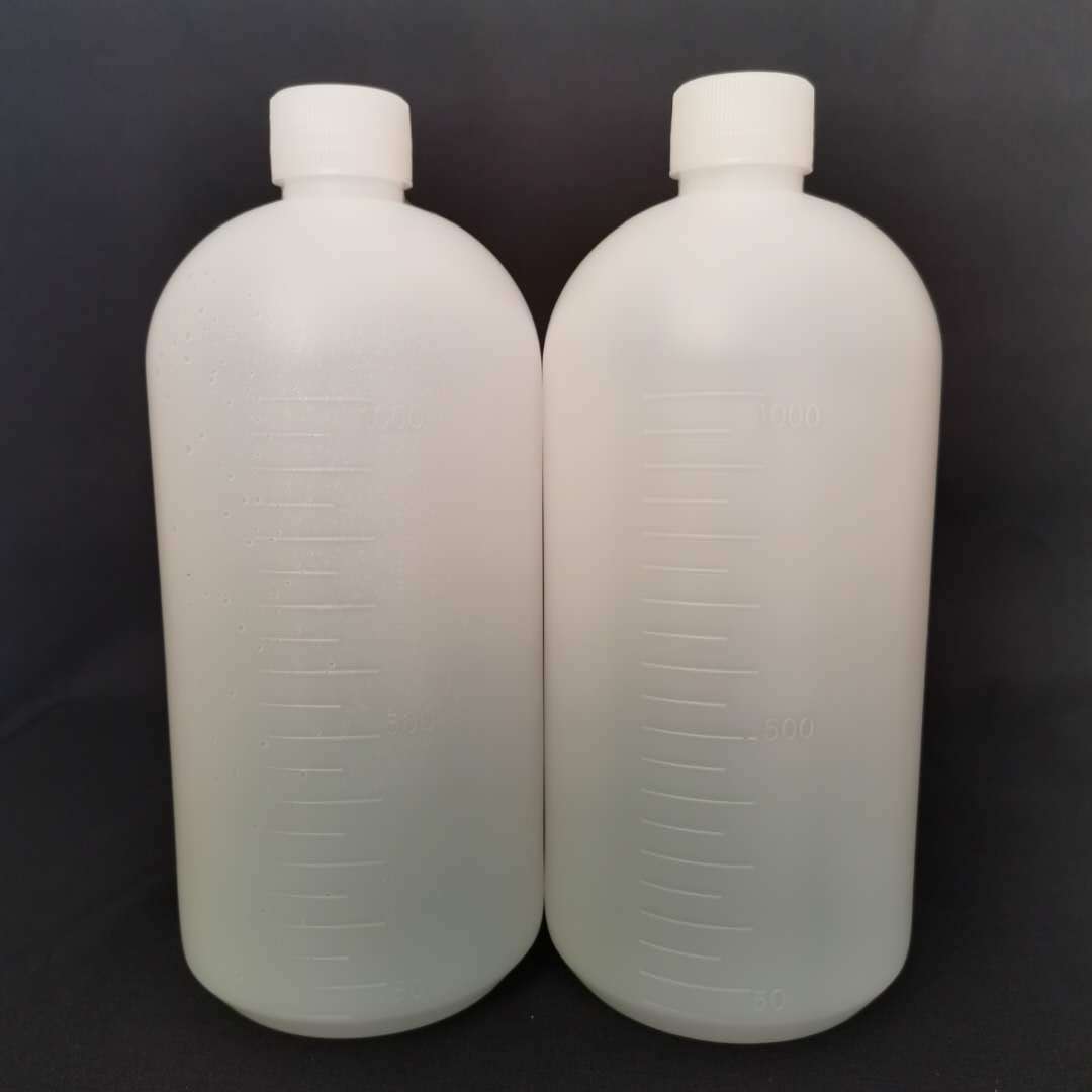 现货 1000ml带刻度塑料瓶 小口液体包装瓶 带内塞瓶子