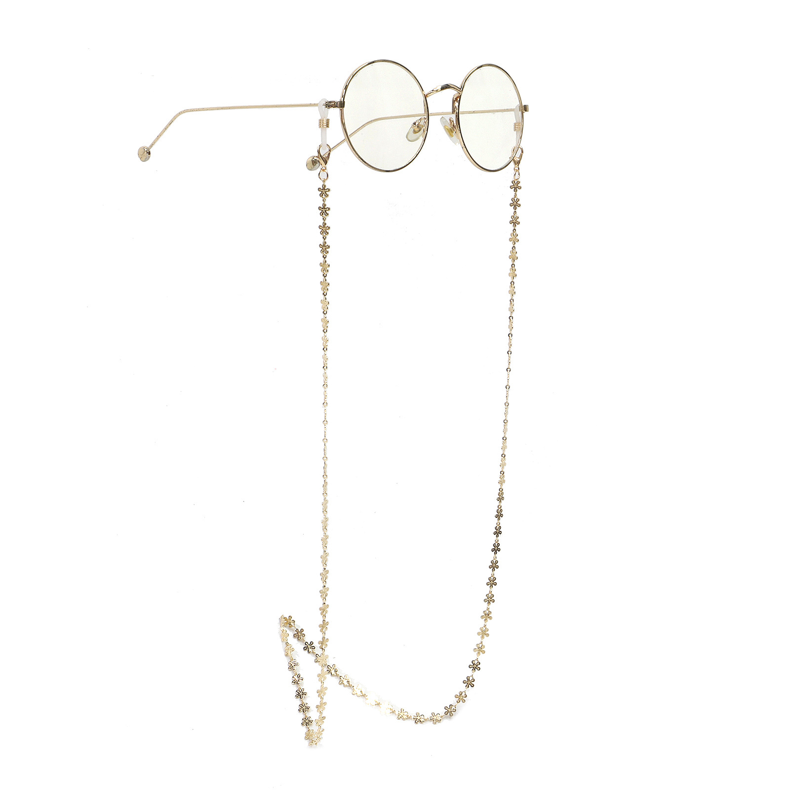 Non-slip Metal Glasses Rope Gold Copper Chain Plum Blossom Handmade Chain Glasses Chain Wholesale Nihaojewelry display picture 4