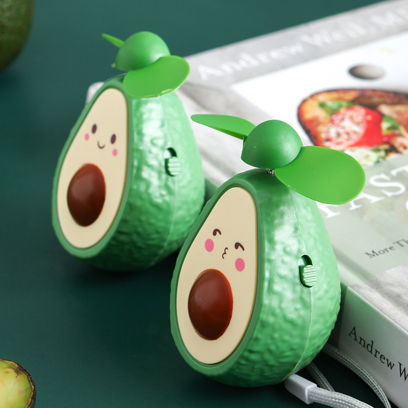 正品网红同款手持牛油果迷你充电小风扇随身便携式USB风扇礼品款|ms