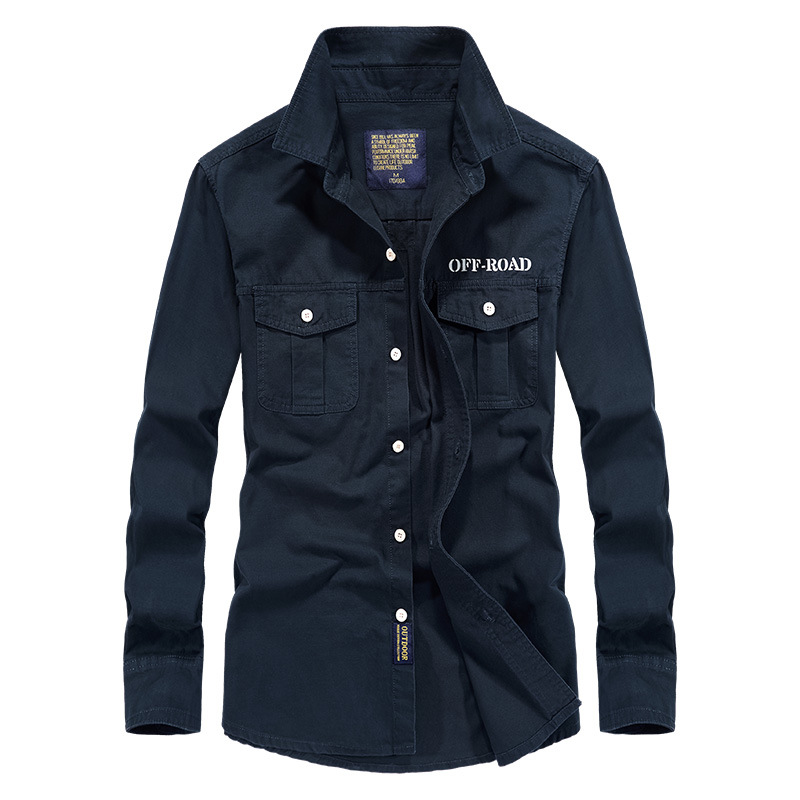 AliExpress Primavera y Otoño Nueva Juventud de los hombres camisa lavada casual Camisa de los hombres ropa de trabajo camisa de los hombres Amazon