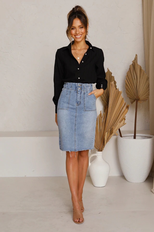 autumn and winter new style single-breasted lapel long-sleeved solid color loose shirt NSYD3783