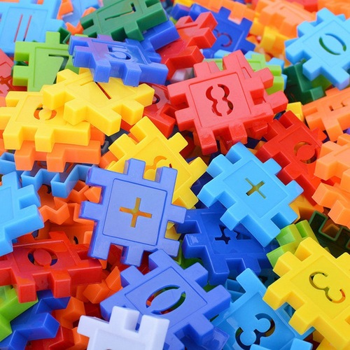 Factory direct sales plastic digital building blocks assembled children's toys educational puzzle multifunctional baby boys and girls in bulk