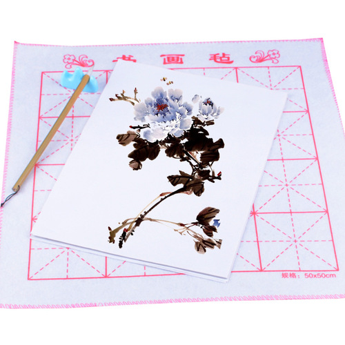 Manufacturer wholesale raw rice paper unframed Chinese painting art drawing paper 84 open half-cooked white student calligraphy practice paper