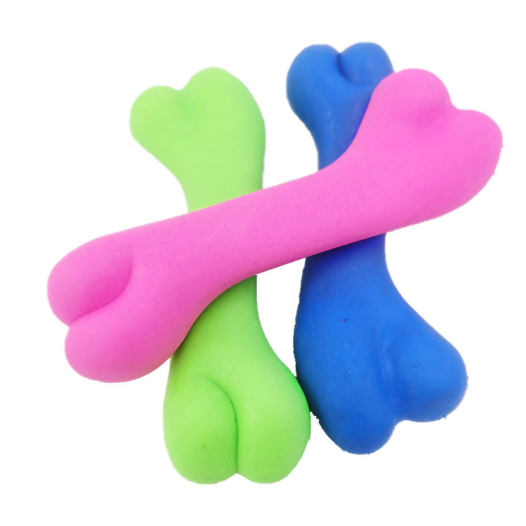 Molares para mascotas de hueso pequeño gato y perro TPR juguete de goma suave entrenamiento resistente a mordeduras juguete para mascotas juguete ventas directas de la fábrica