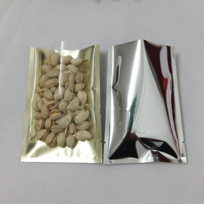 现货镀铝内金色平口铝箔袋 金色铝箔袋磨砂阴阳袋子 副食品包装袋