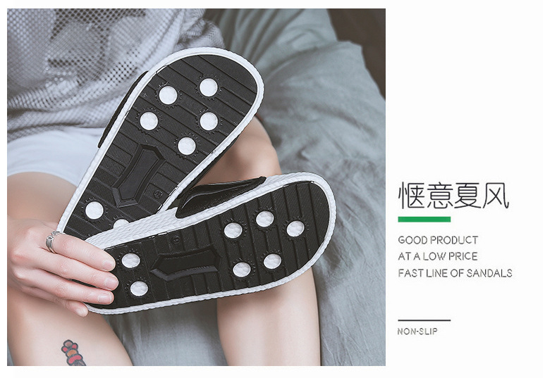 Lu 'an sports slippers Men's summer outdoor EVA anti-slip, European and American fashion Internet celebrity one-piece flip-flops men's cool flip-flops trend undefined