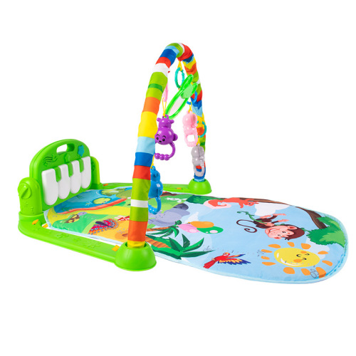 Infant music pedal piano fitness stand 0-12 months baby crawling mat children's new toys one piece drop shipping