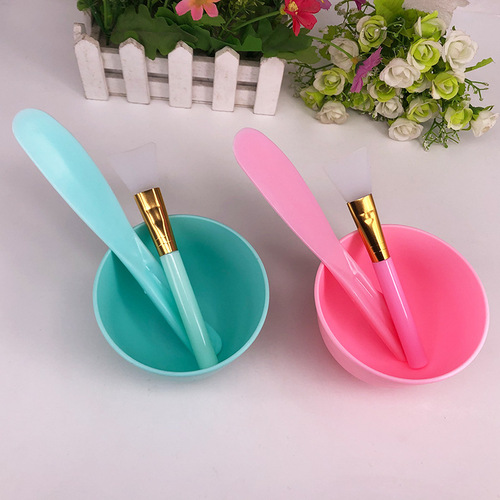 Beauty Silicone Mask Bowl, Soft Mask Bowl Full Set DIY Mask Tools, Soft Bowl Medium Size Large Size, Mask Mixing Brush