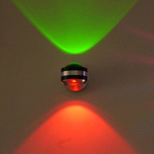 led創意現代 客廳背景牆 北歐卧室床頭燈 圓球上下照水晶室內壁燈