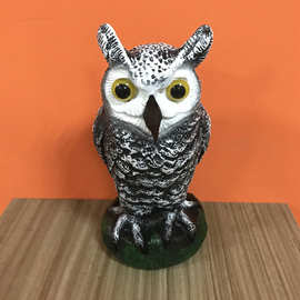 打猎诱饵猫头鹰园林装饰品小号白色猫头鹰驱鼠器