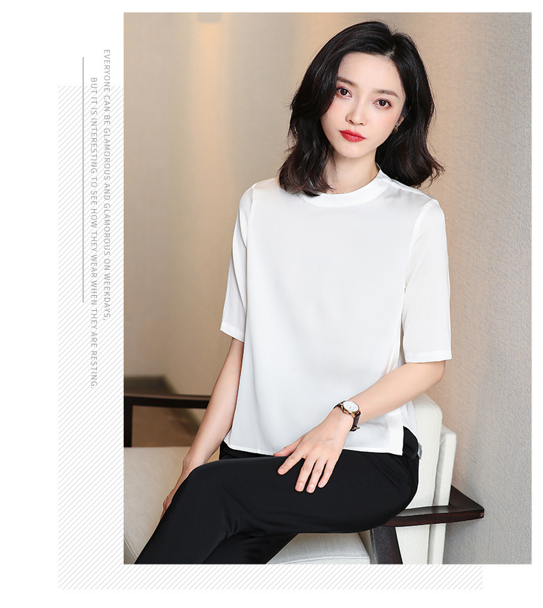 B4293 2260K ÁO THUN NỮ HANTDC NGẮN TAY MÙA HÈ THỜI TRANG NỮ LỤA TƠ TẰM G05 SẢN PHẨM MỚI