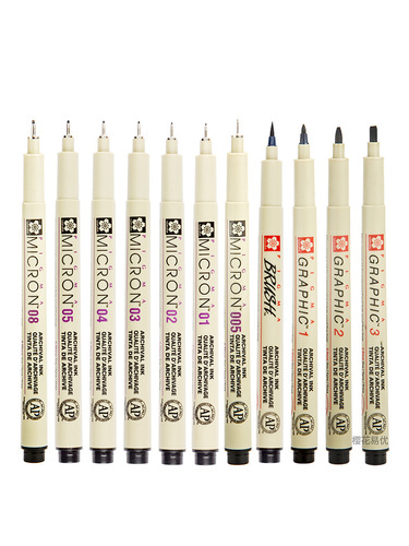 Japanese cherry blossom needle pen