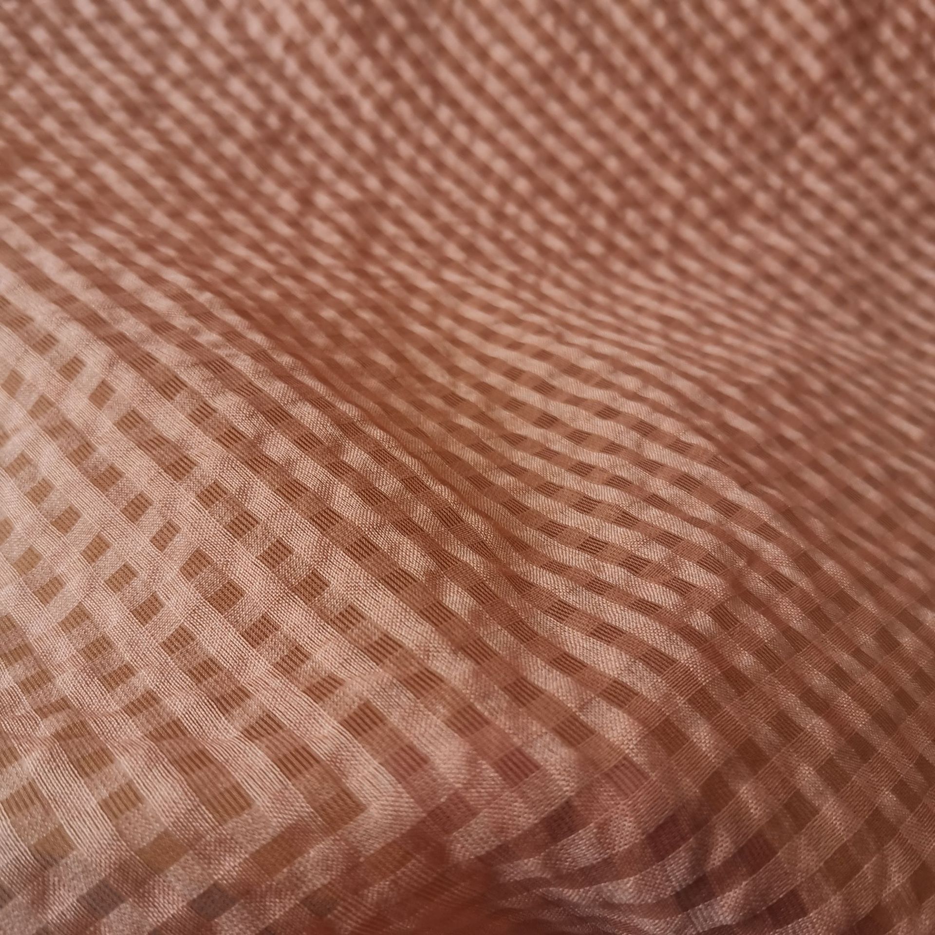 2020絲綿小格子肌理春夏女裝現貨