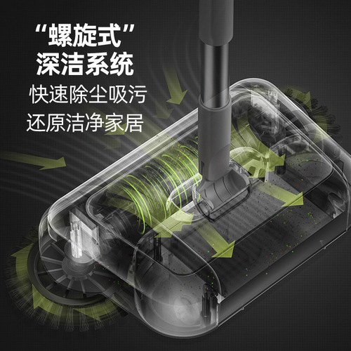 Floor Cleaning Machine Combo Set for Home - Sweeper and Dustpan, Magic Hand-Powered Sweeper with Dustpan, Eligible for Dropshipping