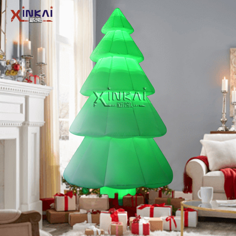 外贸热销充气圣诞树 充气led闪光圣诞礼品玩具圣诞节美陈装饰气模