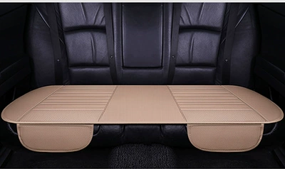 Seat Cushion Pu Leather, Seat cushion, seat cover - beige-half-pack-without-bamboo-charcoal-back-leaflet