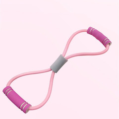 Eight-Character TPE Tension Tube Yoga Figure-eight Chest Expander Tension Trainer Fitness Resistance Band Body Shaping Training Equipment