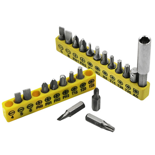 Electric screwdriver, screwdriver head, cross-shaped blade, hexagonal torx, wind bit bit combination set