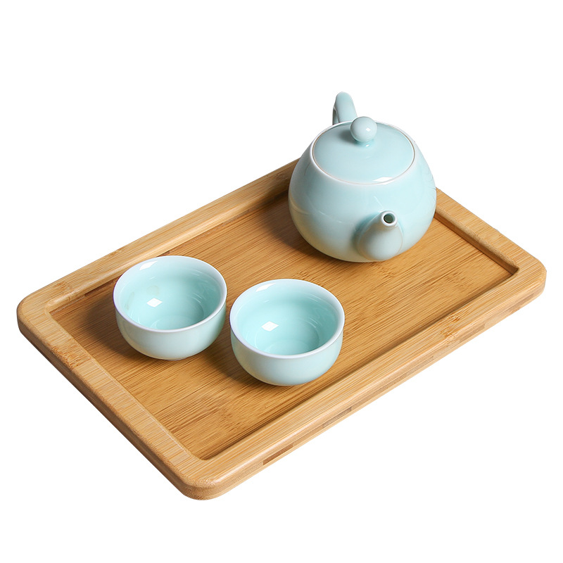 竹制酒店茶水托盘家用楠竹烧烤盘子餐厅竹制餐盘果盘厂家直销