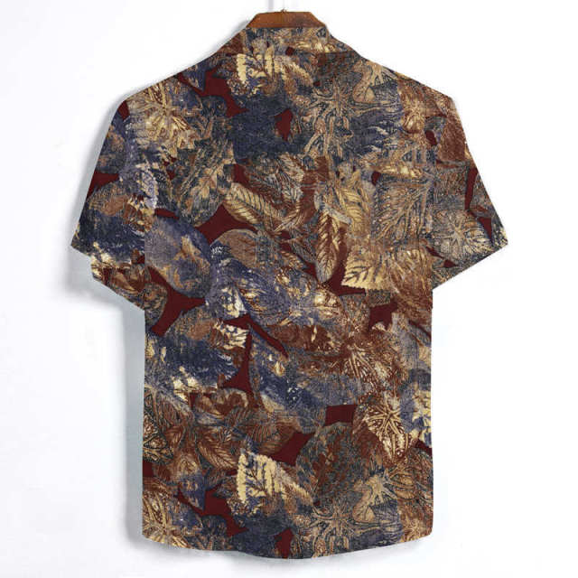 Casual Short Sleeve Floral Shirt New Beach shirt