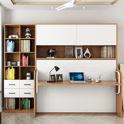 定制折叠床隐形床多功能翻板翻转床钢琴床书桌组合家具床五金配件|ms