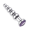 Metal Diamond Tower Anal Plug in the backyard female chrysanthemum sex tool anal bolt masturbation tool