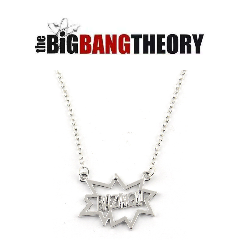 Cross-border source Film and Television surrounding life big bang logo pendant necklace personality trend neck chain sweater chain
