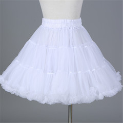 High-quality fluffy skirt cosplay Lolita full skirt, knee-high white silk stockings, short striped blood-stained socks accessories