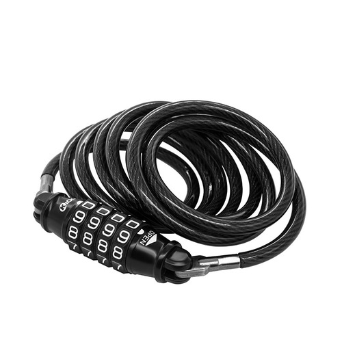 Wholesale wire rope lock digital password lock electric vehicle helmet lock motorcycle anti-theft lock mountain bike lock