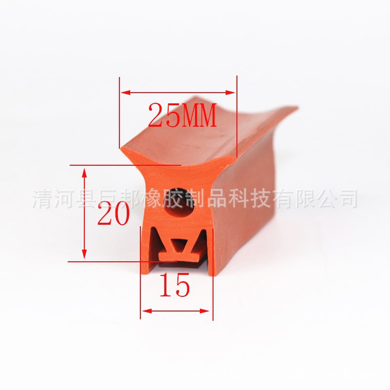 耐高温密封条 硅胶条 烘烤箱 蒸饭机 冷库柜门T型 蘑菇头形橡胶条