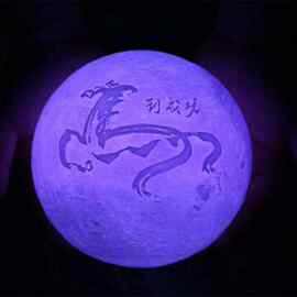 3D打印月球灯外壳定制图案可放头像与其他图片大小定制来图加工