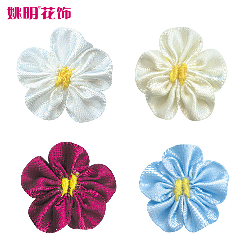 Yao Ming cinta flor hecha a mano accesorios de vestir tocado accesorios zapato flor ropa interior accesorios pequeña flor